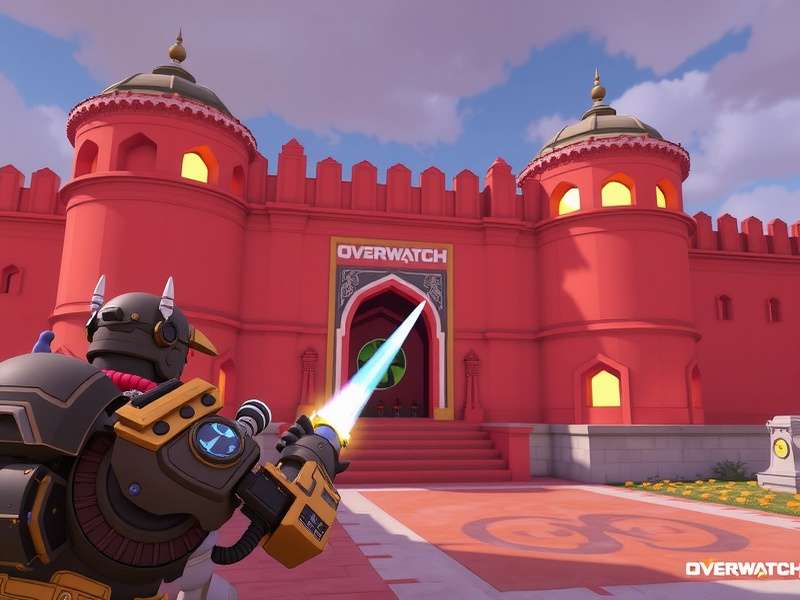 Overwatch Power Struggle Red Fort Map